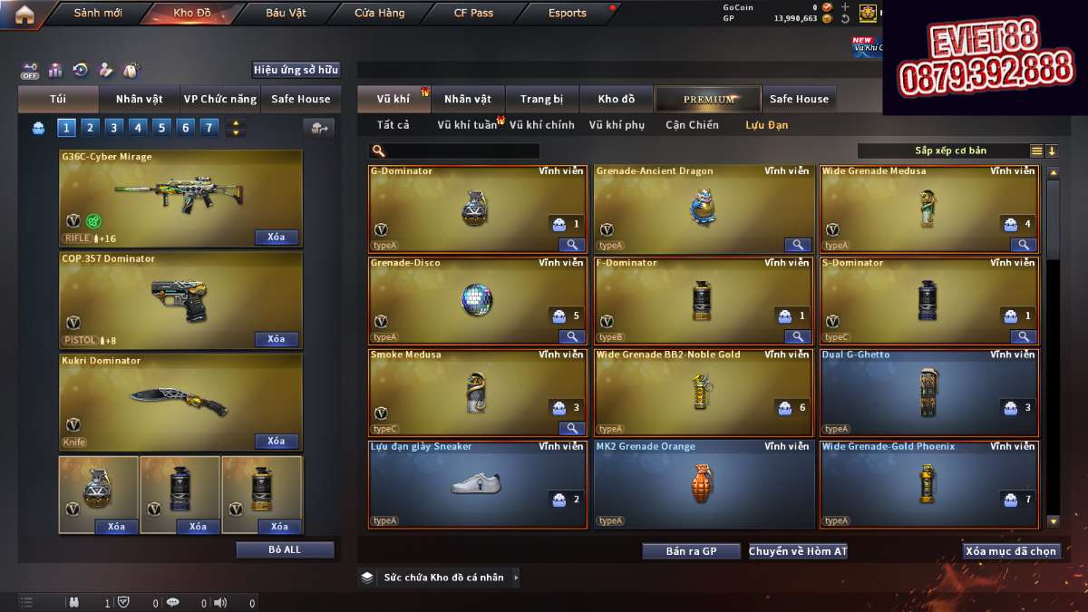 shop acc cf uy tin gia re
